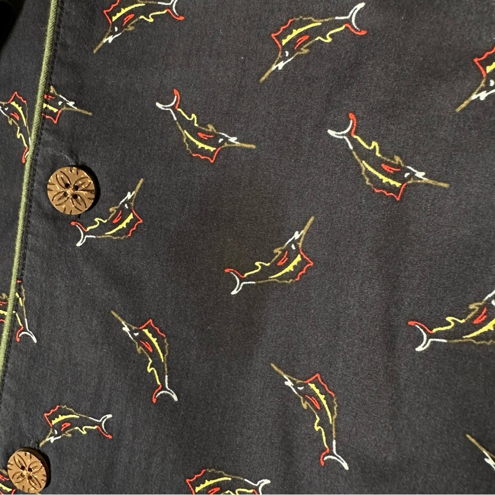 Tommy Bahama Men Button Down Shirt Size XL Long Sleeve 100% Cotton Embroidered - Picture 10 of 16